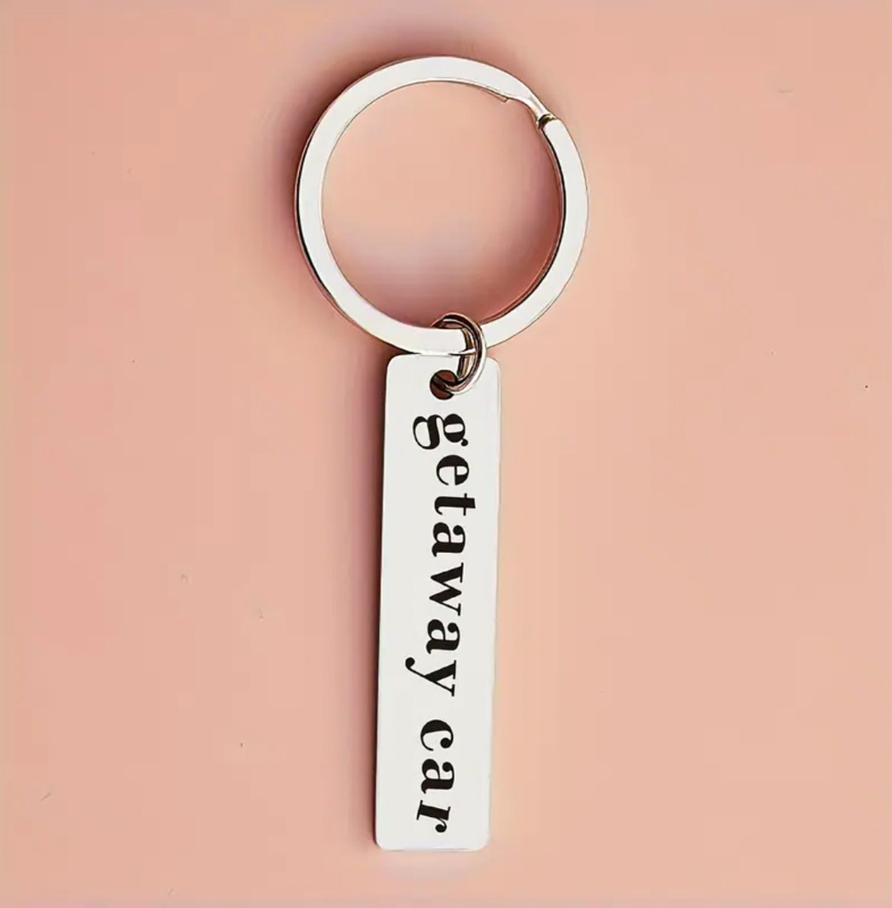 3/$25 Getaway Car Stainless Steel Keychain NEW